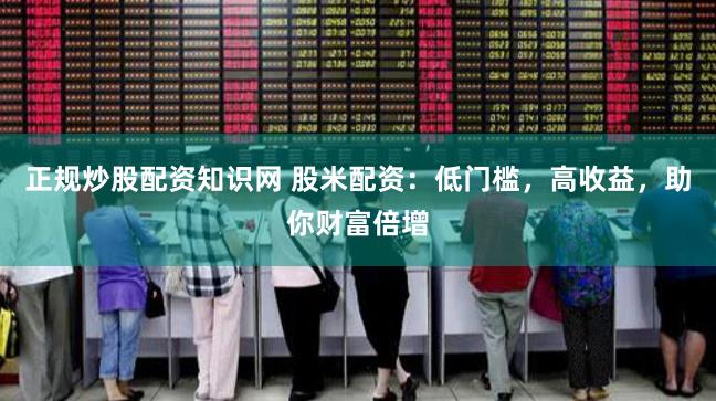 正規(guī)炒股配資知識(shí)網(wǎng) 股米配資：低門檻，高收益，助你財(cái)富倍增
